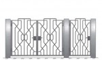 Распашные кованые ворота. арт. 5012