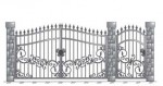Распашные кованые ворота. арт. 5016